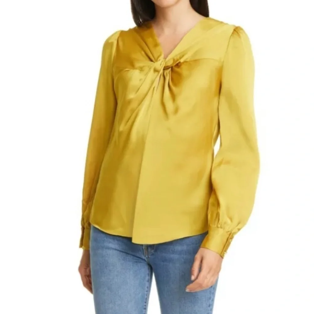 NWT Kate Spade Gold Twist Neck Convertible Top 00
